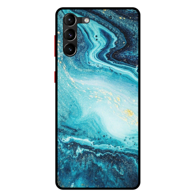 Husa Protectie AirDrop Premium, Samsung Galaxy A34, Marble Turquoise